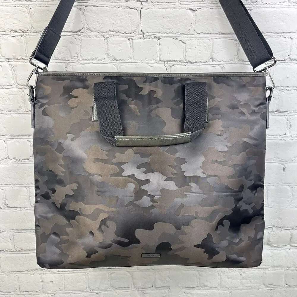 Aldo Messenger Tote Bag Camouflage Black Green Tactical Military Shoulder Strap